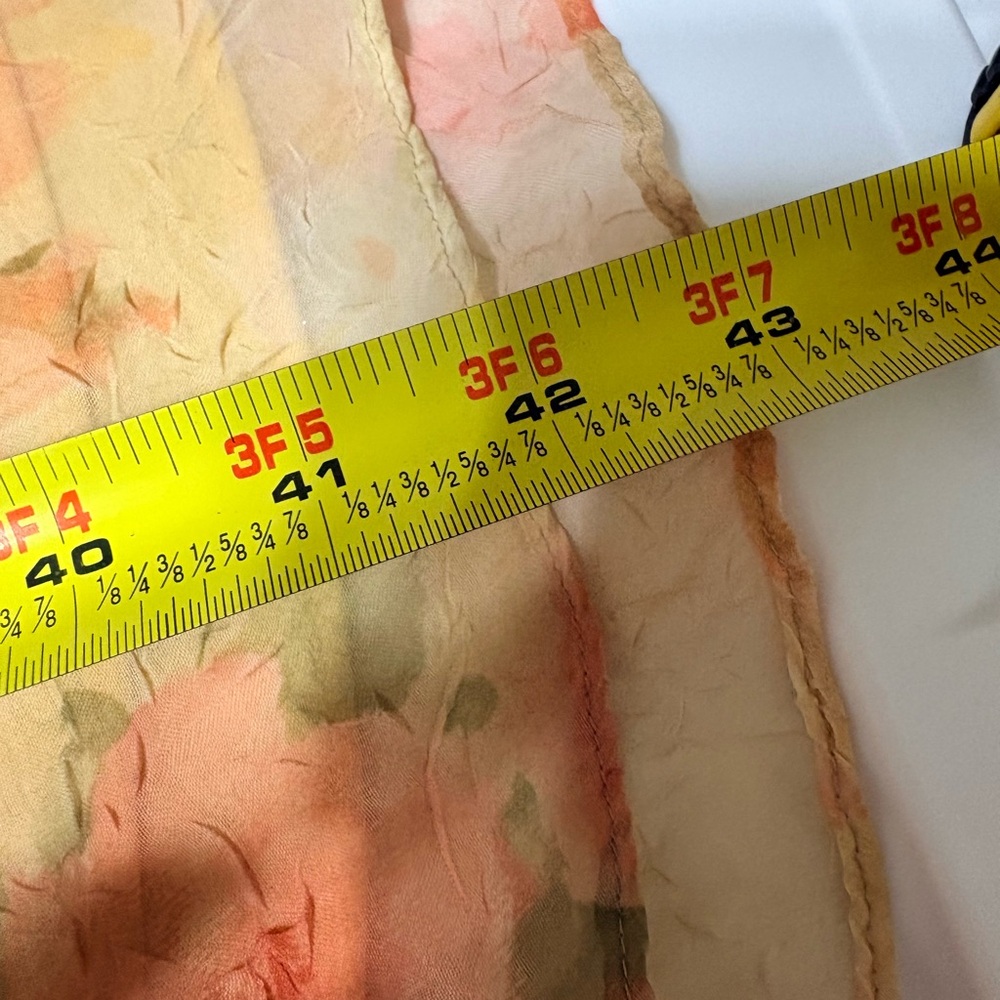 Vintage Y2K Dress Barn Pastel Floral Dress in green, pink, and pale yellow. - Picture 7 of 10